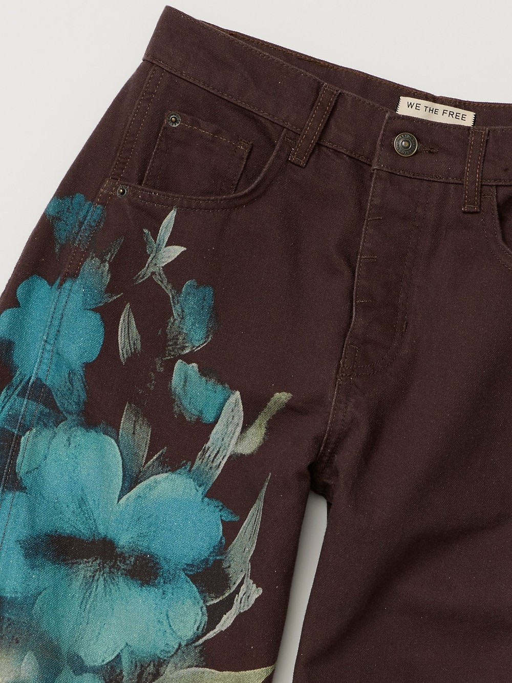 We The Free Good Luck Printed Barrel Jeans.  ***Price Is Firm*** - Picture 3 of 10